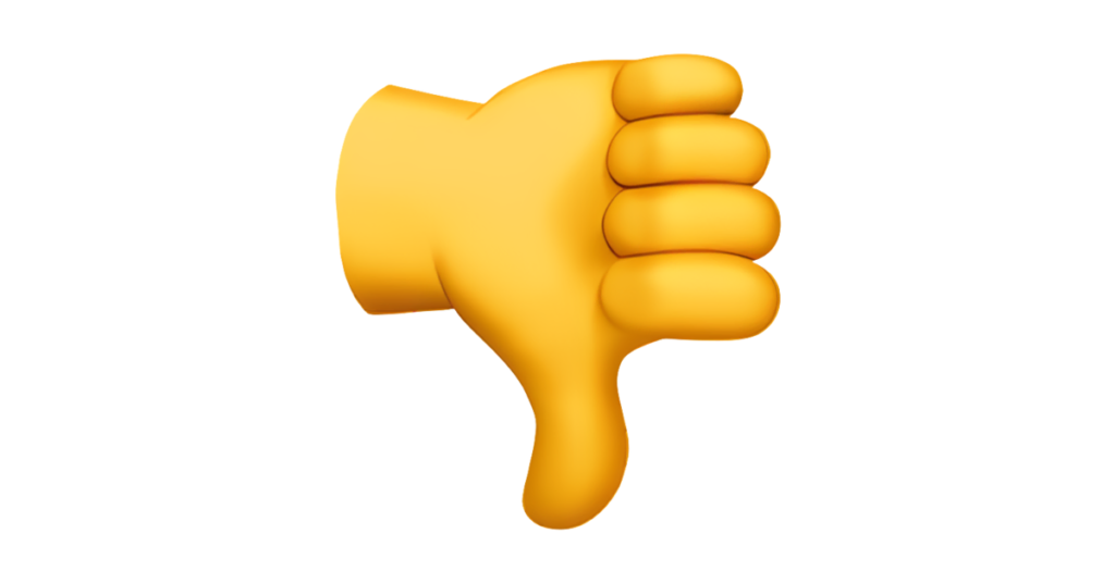 Thumbs Down Emoji