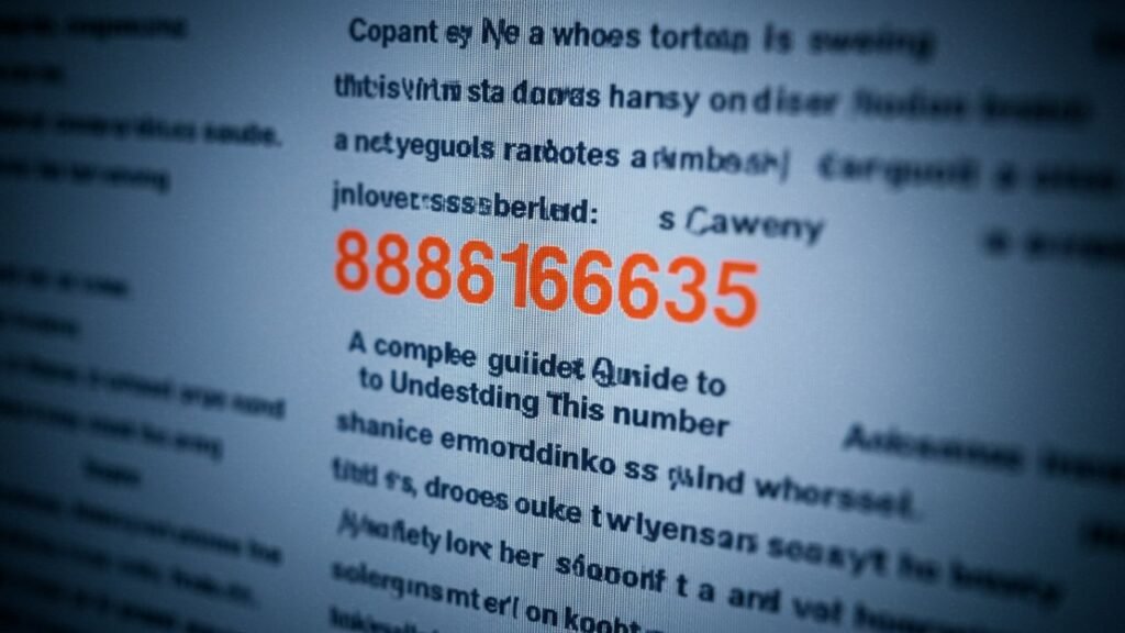 What is the 8886166635 Phone Number?
