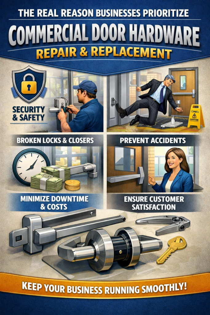 The Real Reason Businesses Prioritize Commercial Door Hardware Repair and Replacement Door Hardware Repair